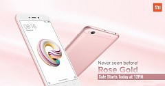 Xiaomi Redmi 5A Rose Gold Goes On Sale Today in India