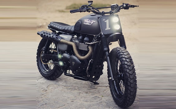 Customized Triumph Bonneville offered by Rajputana Customs @ IBW