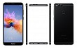 Huawei Honor 7X Black Front,Back And Side