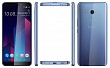 HTC U11+ Amazing Silver Front,Back And Side