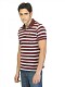Lee Men Striped Maroon T Shirt Picture 2