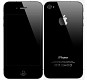 Apple iPhone 4S Black Front And Back