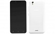 Gionee Pioneer P5 Mini White Front And Back