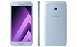Samsung Galaxy A3 (2017) Blue Mist Front, Back and Side