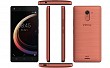 Infinix Hot 4 Pro Bordeaux Red Front, Back and Side