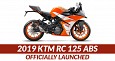 2019 KTM RC 125 ABS Officially Launched; Priced at INR 1.47 lakh