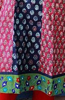 Jaipur Kurti Red Dabu Print Cotton fabric Picture pictures