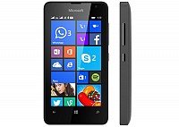 Microsoft Lumia 430 Dual SIM Black Front And Side pictures