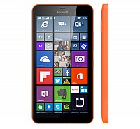 Microsoft Lumia 640 Orange Front And Side pictures