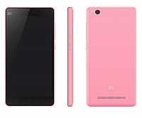 Xiaomi Mi 4i Pink Front,Back And Side pictures