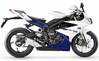 Triumph Daytona 675 ABS Crystal White / Sapphire Blue pictures