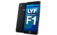 Lyf F1 Black Front,Back And Side pictures