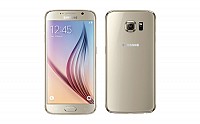 Samsung Galaxy S6 Gold Front And Back pictures