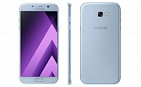 Samsung Galaxy A7 (2017) Blue Mist Front,Back And Side pictures