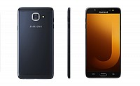 Samsung Galaxy J7 Max Black Front, Back And Side pictures