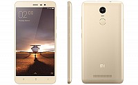 Xiaomi Redmi Note 3 Gold Front, Back and Side pictures