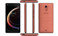 Infinix Hot 4 Pro Bordeaux Red Front, Back and Side pictures