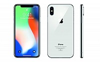 Apple iPhone X Silver Front and Back pictures