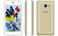 Karbonn A7 Turbo Champagne - White Front,Back And Side pictures