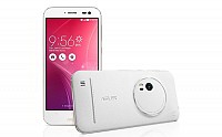 Asus ZenFone Zoom ZX550 Glacier White Front and Back pictures