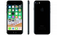 Apple iPhone 7 Jet Black Front,Back And Side pictures
