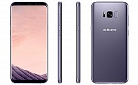 Samsung Galaxy S8 Plus Orchid Gray Front, Back And Side pictures