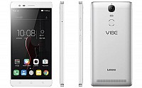 Lenovo Vibe K5 Note Silver Front, Back And Side pictures