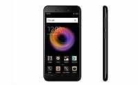 Micromax Bharat 5 Pro Black Front And Side pictures