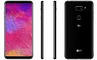LG V30 Plus Aurora Black Front,Back And Side pictures