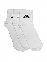 Adidas Unisex White Pack of 3 ankle Socks pictures