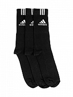 Adidas Unisex Pack of 3 Black Socks00 pictures