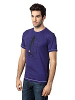 Locomotive Men purple t-shirt Image pictures