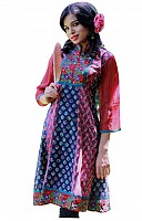 Jaipur Kurti Cotton fabric Red color pictures