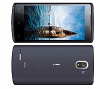 Lava Iris 506 Q Dark Grey Front And Back pictures