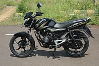 Bajaj Discover 100 m Midnight Black and Olive pictures
