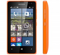 Microsoft Lumia 532 Dual SIM Orange Front And Side pictures