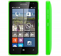 Microsoft Lumia 532 Dual SIM Green Front And Side pictures