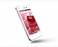 Lava Iris X1 Mini White-Silver Front And Side pictures