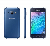 Samsung Galaxy J1 Blue Front, Back and Side pictures