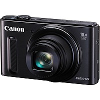 Canon PowerShot SX610 HS Black Front And Side pictures