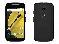 Motorola Moto E (2nd Gen) LTE Black Front And Back pictures