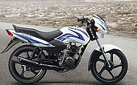 TVS Sport Electric Start White Blue pictures