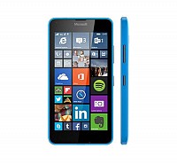 Microsoft Lumia 640 Sky Blue Front And Side pictures