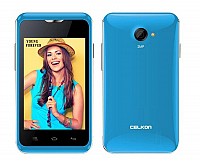 Celkon Campus A359 Sky Blue Front And Back pictures