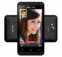 Celkon Campus A402 Black Front And Back pictures