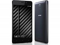 Gionee Marathon M4 Black Front,Back And Side pictures