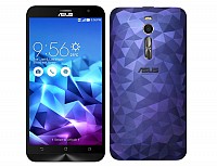 Asus ZenFone 2 Deluxe Blue Front And Back pictures