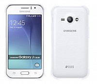 Samsung Galaxy J1 Ace White Front and Back pictures
