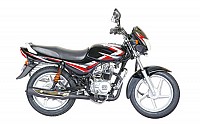 Bajaj CT 100 Spoke Ebony Black with Red Decal pictures