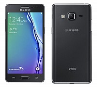 Samsung Z3 Black Front and Back pictures